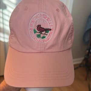 Women’s Open 2014 Pinehurst Cap Soft Pink Embroidered Adjustable Cap